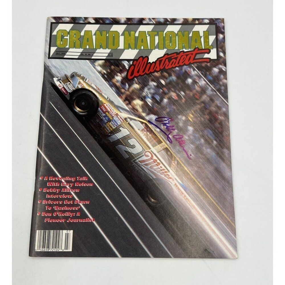 Bobby Allison Signed Magazine BobGrand National Illustrated Magazine NASCAR
